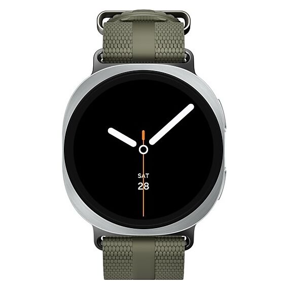 Galaxy Watch 8 | 44 мм | Silver | Athleisure/Green | M/L, Тип ремешка : Athleisure, Размер корпуса : 44 мм, Цвет: Silver, Цвет ремешка: Green, Размер ремешка : M/L, Подключение часов : Bluetooth / Wi-Fi, изображение 3